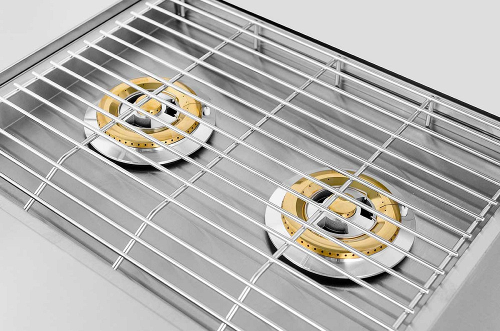 Вбудований модуль з подвійною газовою конфоркою з нержавіючої сталі GRILLI 777333 Код: 105968 Рівне - фото 11