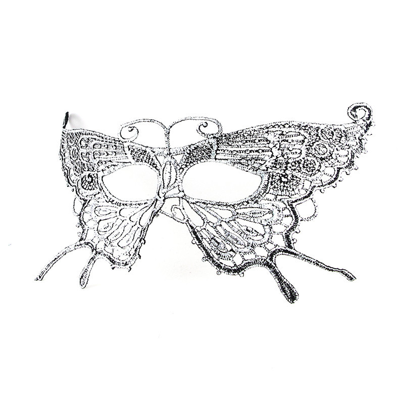 Маскарадная маска для лица Бабочка one size серебристый Киев - изображение 1