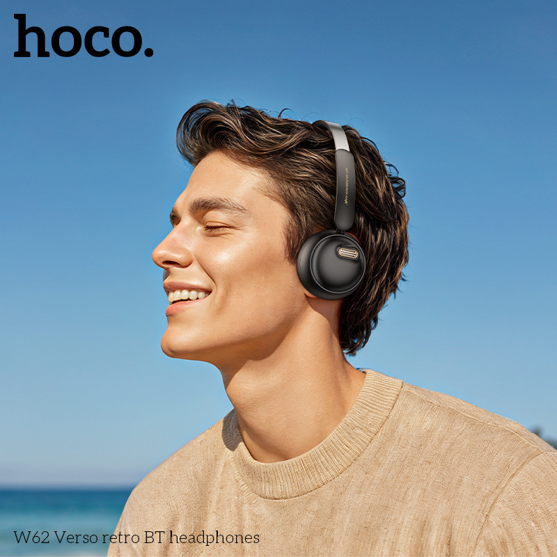 Беспроводные наушники HOCO W62 Verso retro BT headphones Black Одесса - изображение 5