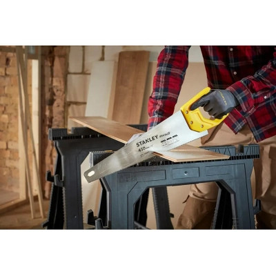 Ножівка Stanley SHARPCUT із загартованими зубами, L=450мм, 11 tpi. (STHT20370-1) Вінниця - фото 5