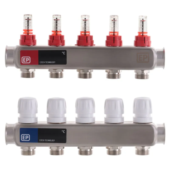 Колекторний блок з витратомірами Europroduct EP.S1110-05 1 "x5 (EP4981) Київ