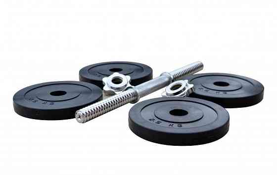 Гантелі обгумовані набірні 2 по 11 кг Гантелі, гирі, штанги та диски металеві Київ