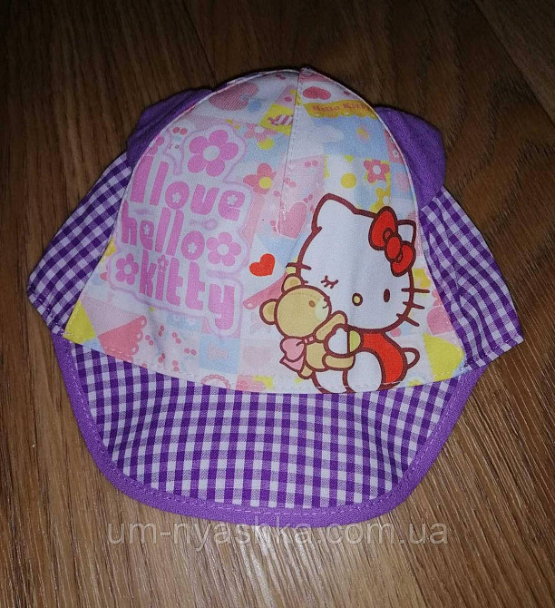 Кепка панамка детская с ушками хлопковая кепка с котиком Кривой Рог - изображение 6