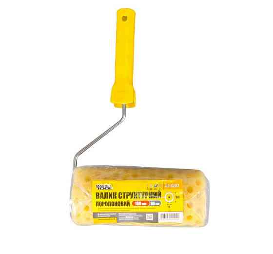 MASTERTOOL Валик малярський структурний MASTERTOOL Moltopren Decor Peas 80/180 мм Ø 6 мм з ручк Коломия