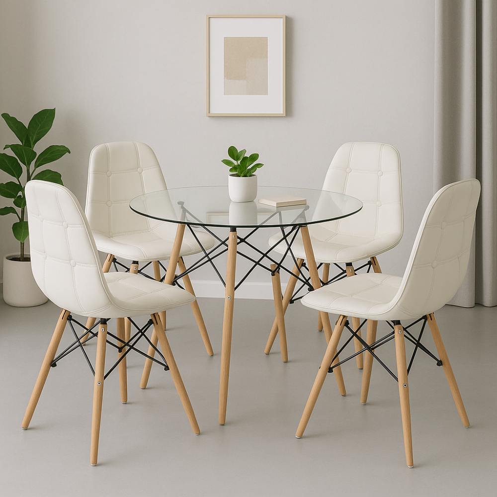 Стілець Тауер Софт біла екошкіра Днепр - изображение 1