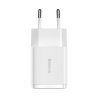 Мережевий зарядний пристрій Baseus Compact Charger 2U 10.5W EU, колір білий CCXJ010202