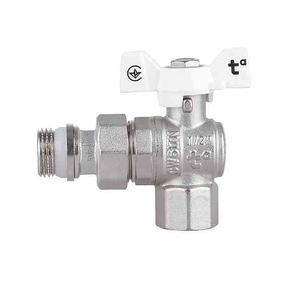Кран кульовий "Американка" Thermo Alliance Forte 1/2" з антипротіканням кутовий SF223W15 Київ