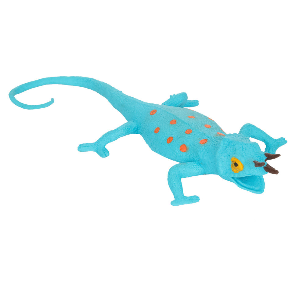 Игрушка резиновая Ящерица Bambi W628-71BT/116T силиконовый наполнитель Бирюзовый Винница - изображение 1