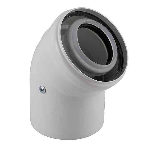 Коліно 45 градусів, d = 60/100 mm CE.00.30 C Конденсаційне Київ