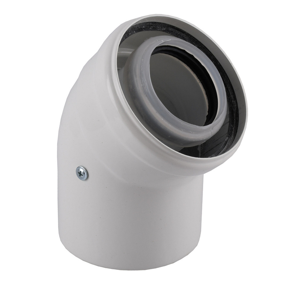 Коліно 45 градусів, d = 60/100 mm CE.00.30 C Конденсаційне Київ - фото 2