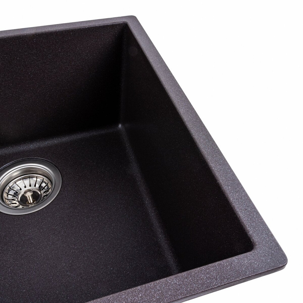 PLATINUM Гранітна мийка для кухні Platinum 4040 RUBA матовий Гренадін Київ - фото 3