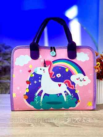 Книга-папка фетрова розвиваюча навчальна "Єдиноріг" 25029 рожевий Хмельницький