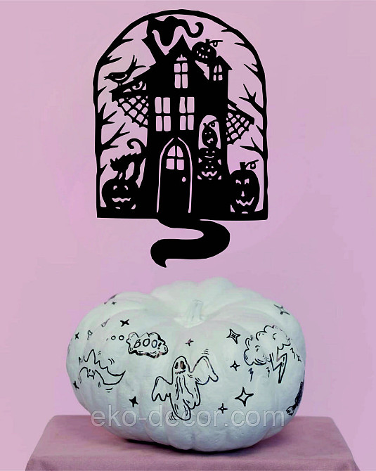 Декоративне настінне Панно «Замок», Декор на стіну 90*61 см, Чорний Київ - фото 7