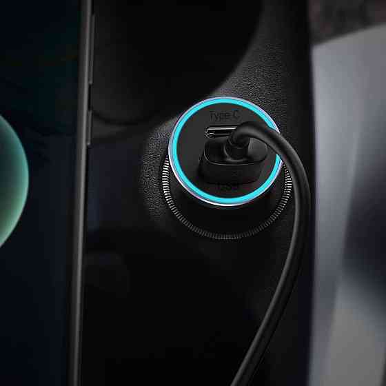 АЗП Baseus Golden Contactor Pro Dual Car Charger U+C 40W (With Cable Type-C/ iP 1m) Dark Grey Київ