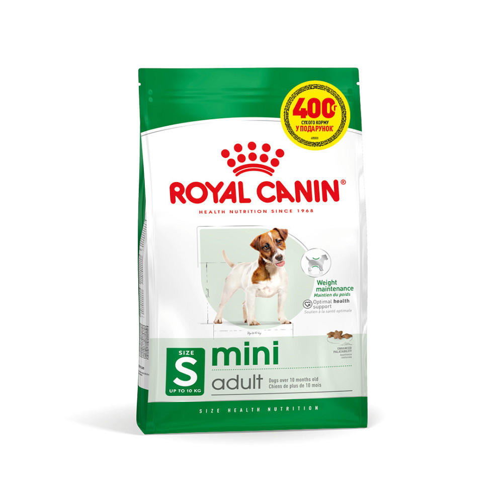 Корм для дорослих собак ROYAL CANIN MINI ADULT 1.6 кг + 400 г у подарунок Київ - фото 1