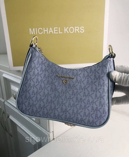 Маленькая женская сумочка MK Jet Set Charm blue Киев - изображение 4