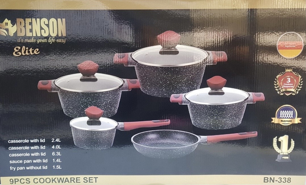 BN-338 (2)-Набор кастрюль (2 шт/ящ) Одесса - изображение 1