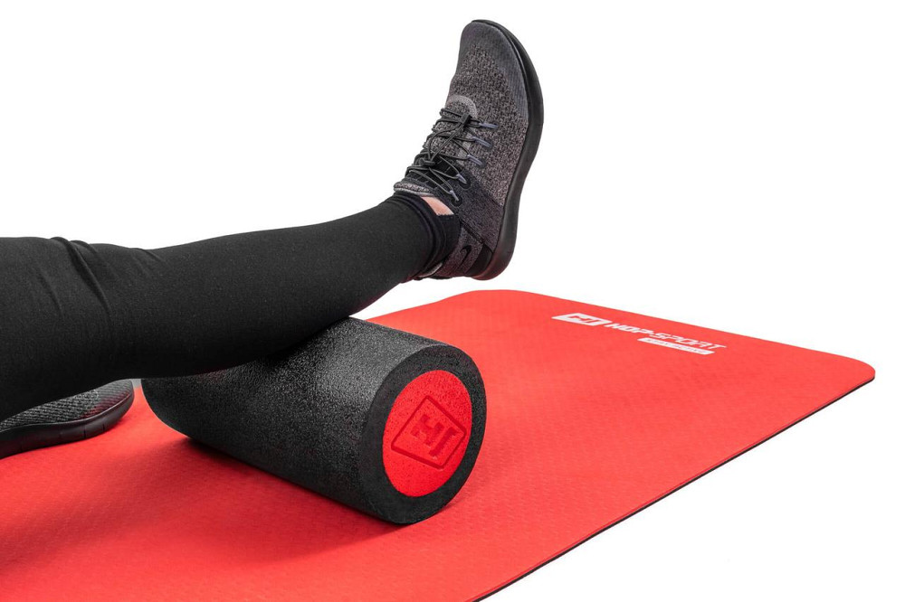 Масажний ролик (валик, роллер) EPE 30см Hop-Sport HS-E030YG чорний Київ - фото 4