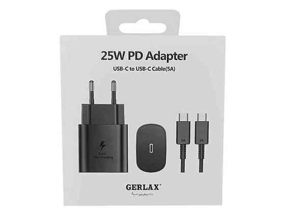 Мережевий зарядний пристрій Type-C A11 PD25W чорний ТМ GERLAX Київ