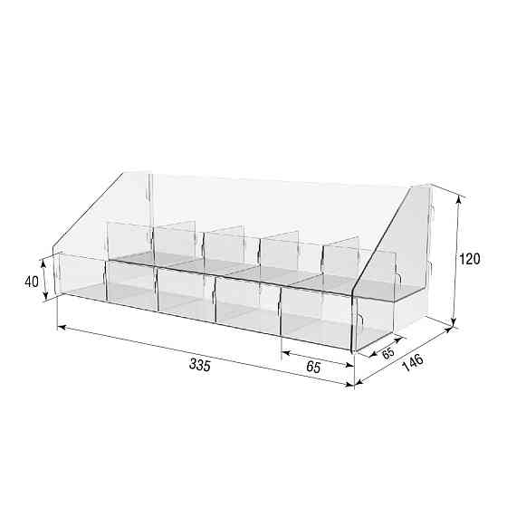 Товарная горка EKOSTAR на 2 полки 335х146х120 Киев