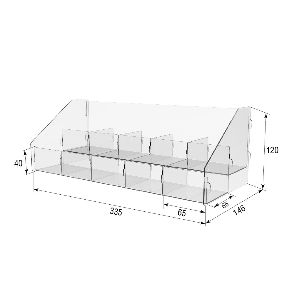 Товарна горка EKOSTAR на 2 полки 335х146х120 Київ - фото 3