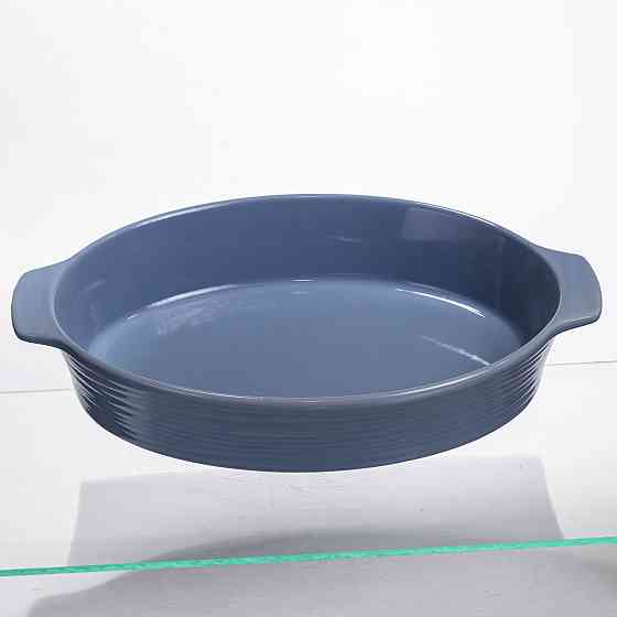 Форма для запікання овальна 36×22,5×7 (см) 2 літри Блакитна S1288 Коломия