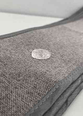 Комплект штор VR-Textil 100% блекаут ASHEN NIGHT 150х270 2шт і Тюль 600х270 1850ш-1153т бежево-сірий з білим 71-091/5 Київ