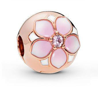 Срібна намистина Пандора "Рожева магнолія" MasterSem Київ - фото 1