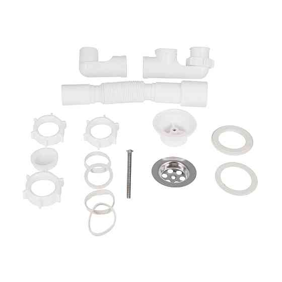 Сифон для душового піддона Lidz (WHI) 60 04 P001 00 з ревізією (вихід 40/50 мм) Київ