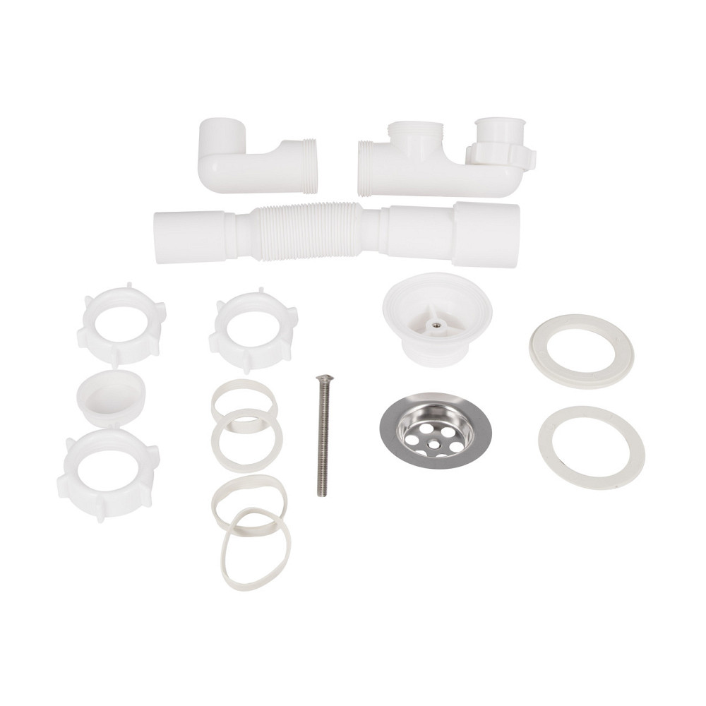 Сифон для душевого поддона Lidz (WHI) 60 04 P001 00 с ревизией (выход 40/50 мм) Киев - изображение 4