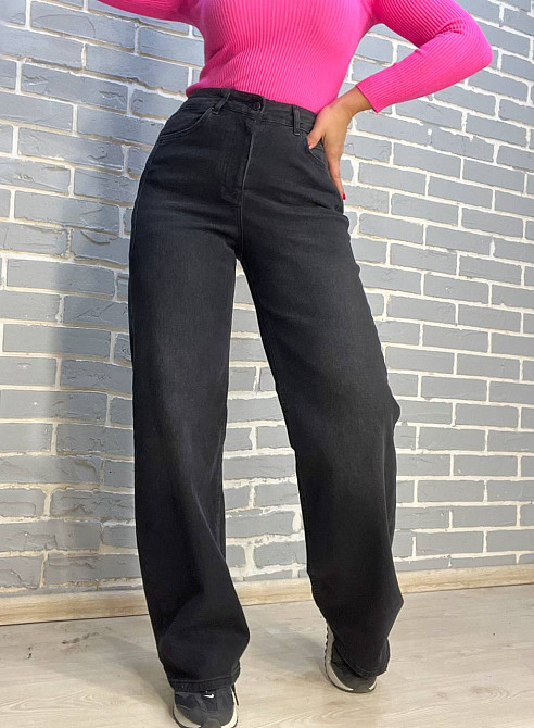 Джинсы женские Its Basic 2506 палаццо выточки на бедрах стрейчевые черные, черный, 34, 34, 68 см, 100 см Киев - изображение 18