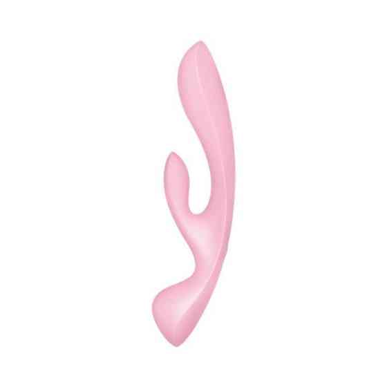 Двусторонний вибратор-кролик Satisfyer Triple Oh Pink (мятая упаковка!!!) Sex Aura Киев