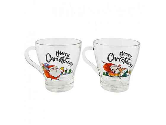Склянка 280 мл кухль скло Fresia Merry Christmas 89505425 ТМ ГСФ Київ