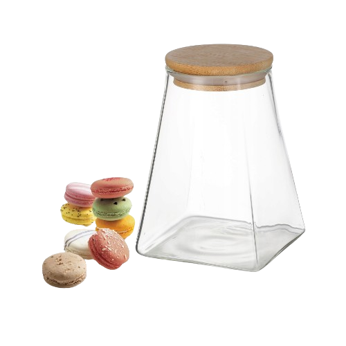 Ємність 900мл 10*10*13,6см з кришкою скло KAMILLE 9037 Житомир - фото 3