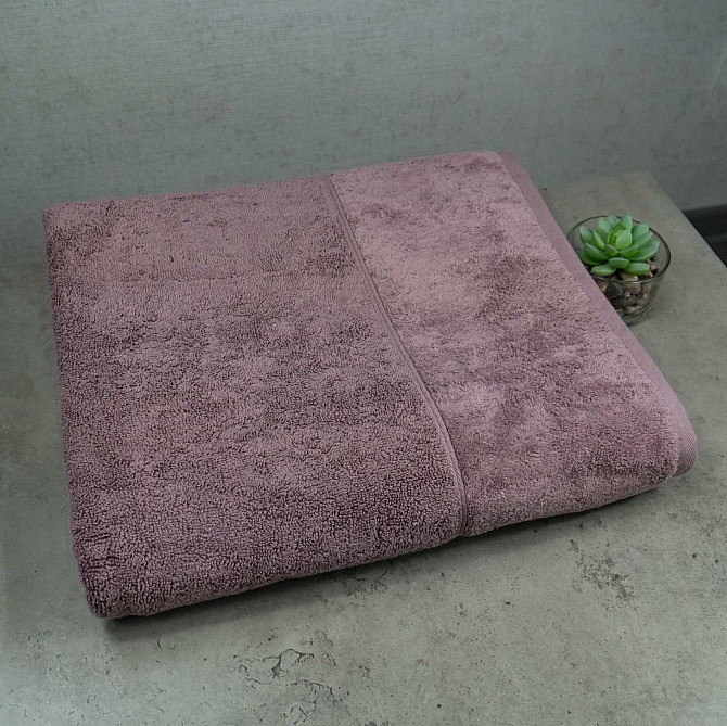 Набор полотенец велюр/махра 2шт GM Textile 50x90см, 70x140см Премиум качества Milado 550г/м2 (Пепель Сумы - изображение 5