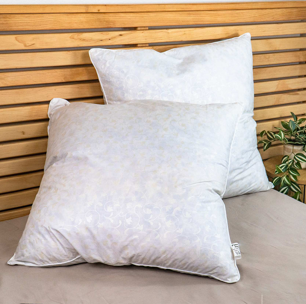 Подушка из Холлофайбера - Синтепух YouStar - упругая 50x50 см (Серебро) Сумы - изображение 4