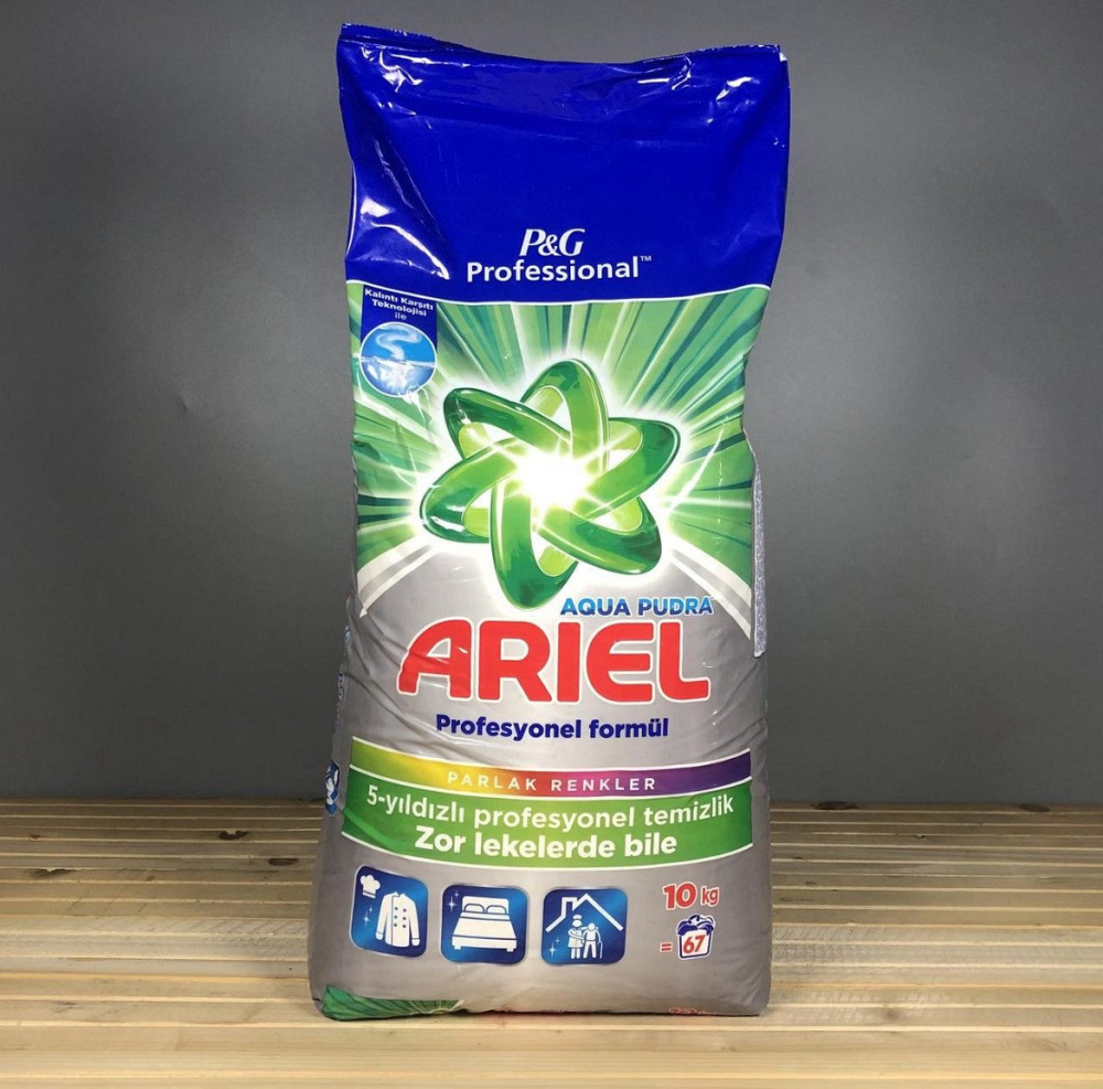Пральний порошок для кольорових речей, 67 прань- Ariel Aqua Pudra Professional 10 кг Киев - изображение 1