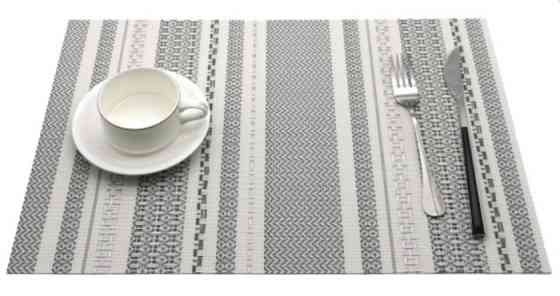 КИЛИМОК ДЛЯ СЕРВІРУВАННЯ СТОЛУ СІРО БІЛИЙ 45 Х 30 СМ ОРНАМЕНТ (ШТ) 4221 ABA-OPT Одеса