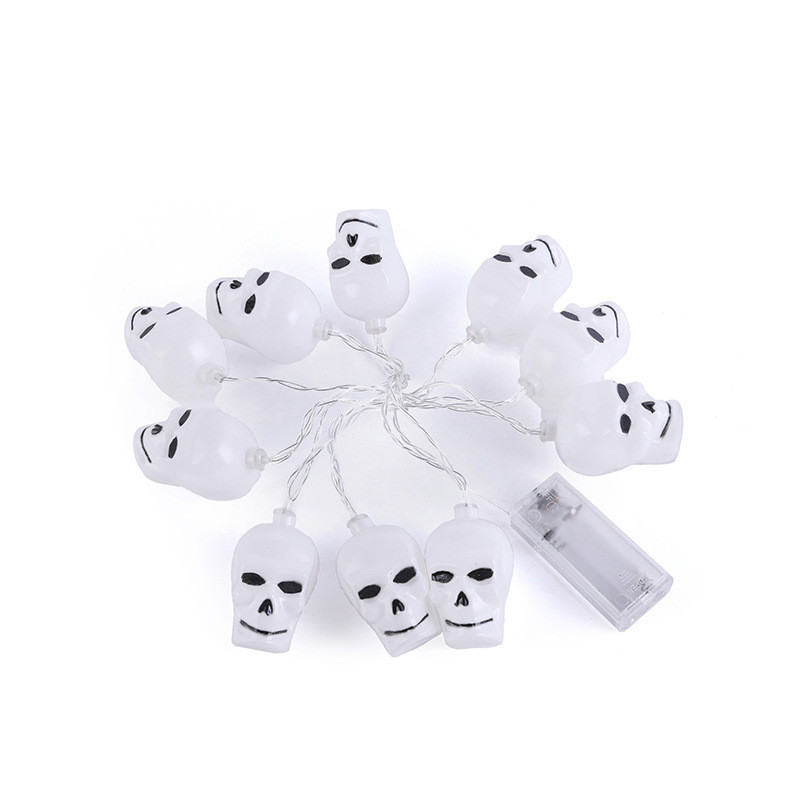 Гірлянда на Хелловін Черепа 150 см 10 led 4 на 2 см білий Київ - фото 6