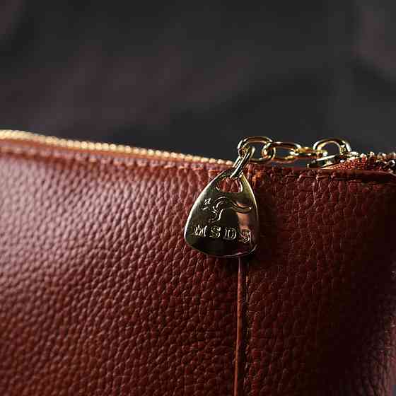 Невелика сумка жіноча через плече з натуральної шкіри Vintage 22300 Коричнева Київ