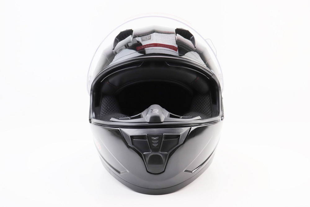 Шолом інтеграл, закритий (сертифікація DOT)+відкидні окуляри BLD-M67 М (57-58см), ЧОРНИЙ глянець Киев - изображение 7