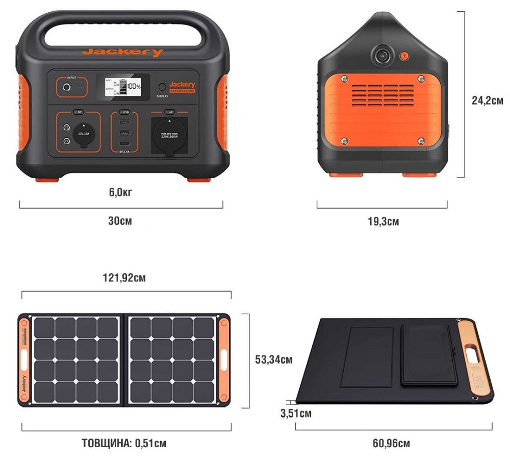 Jackery Explorer 500 Портативная зарядная электростанция. Харьков - изображение 3