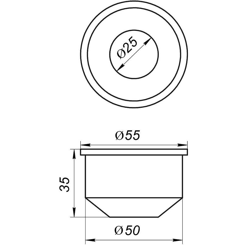 Редукція гумова VSplast 50/25 (чорна) Тернополь - изображение 2