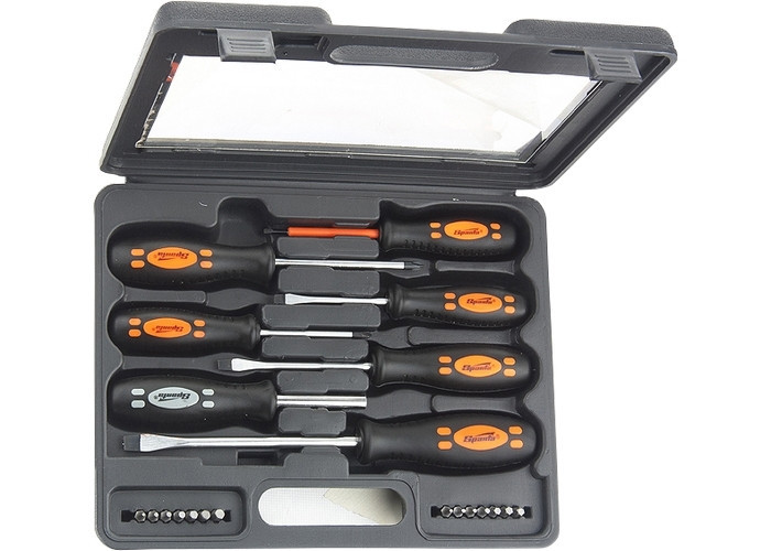 Набор отверток, биты, двухкомпонентные рукоятки, 21 предмет SPARTA Полтава - изображение 1