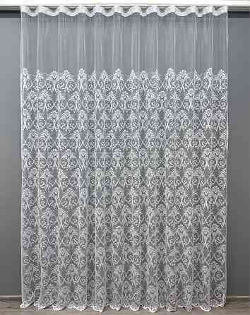 Тюль VR-Textil 1202т Преміум Жакард Білий 200х240 см (42-0862) Київ