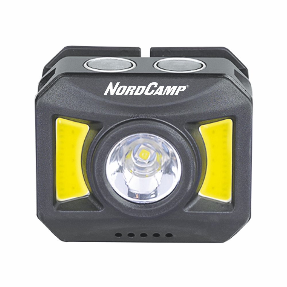 Ліхтар налобний Nord Camp 150+140Lm, 3W+COB, 850mAh, білий/червоний Львів - фото 2