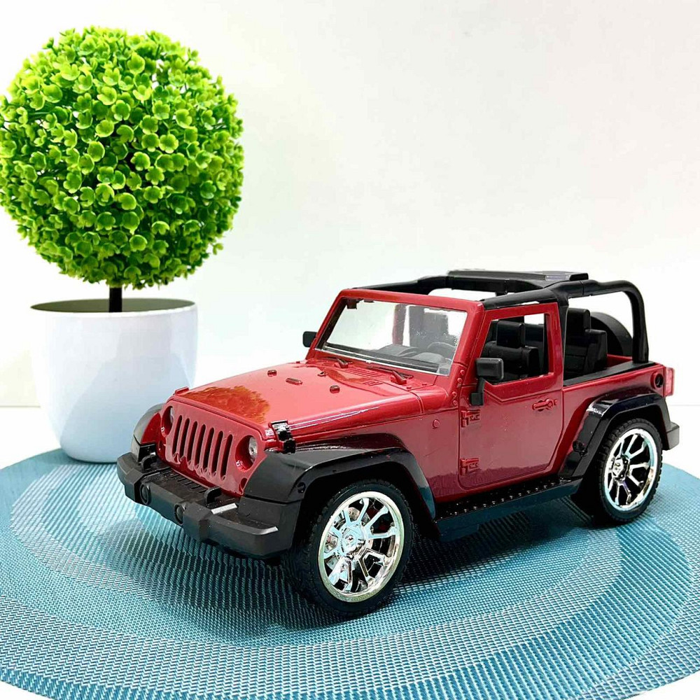 Джип позашляховик з гумовими колесами на радіокеруванні Червоний (9088-6AD) Чернігів - фото 5