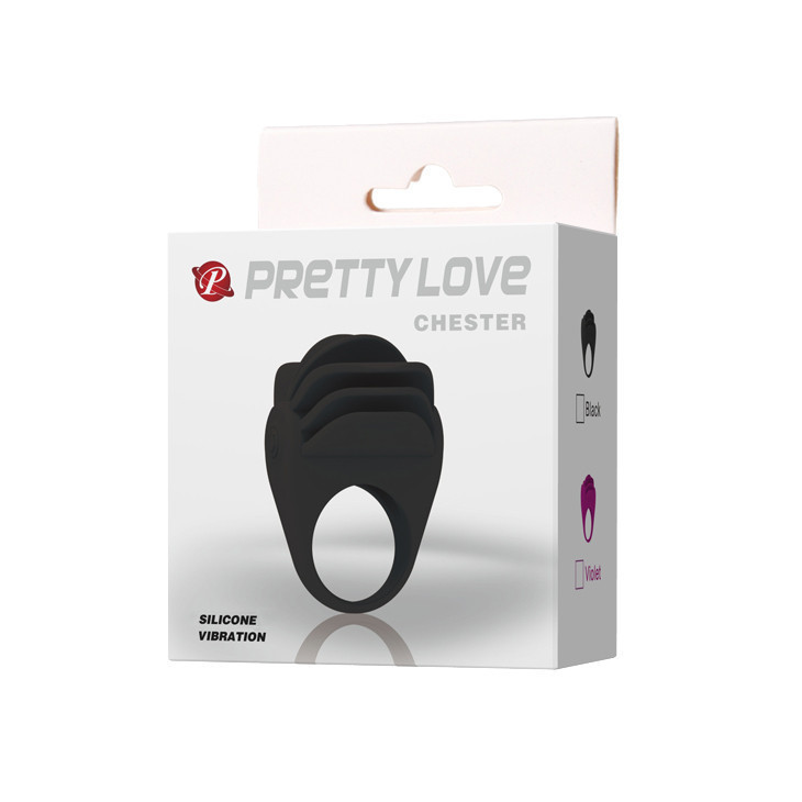 Ерекційне кільце - Pretty Love Chester Penis Ring Black Sex Aura Київ - фото 2