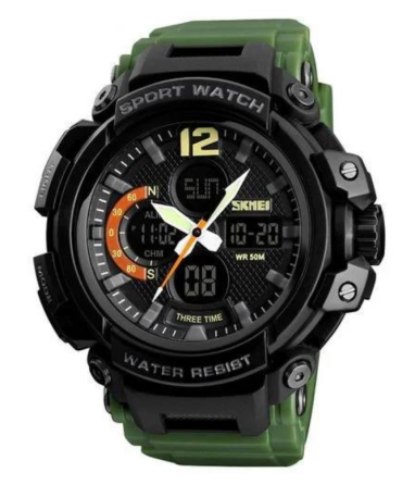 Часы наручные SKMEI 1343AG, ARMY GREEN, 9744 Днепр