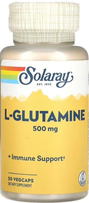 L-глутамін Solaray L-Glutamine 500mg 50 вег капс Київ - фото 1